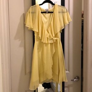 Yellow asos dress